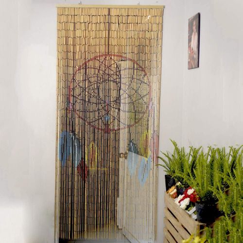 TACHILC Dream Catcher Bamboo Bead Curtain, Doorway Hanging