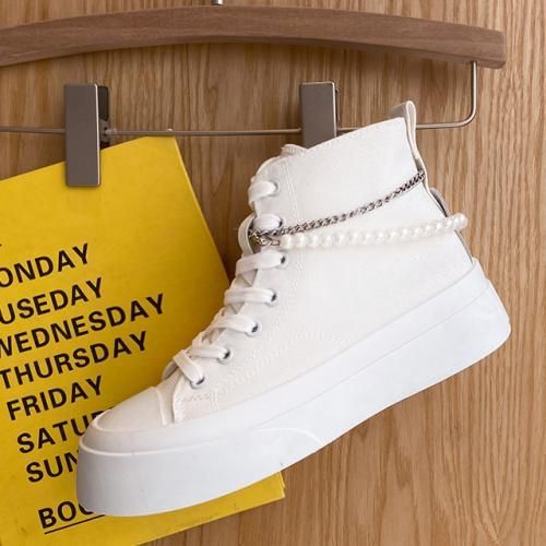 High Top Shoes Sports Casual Women's Shoes Canvas