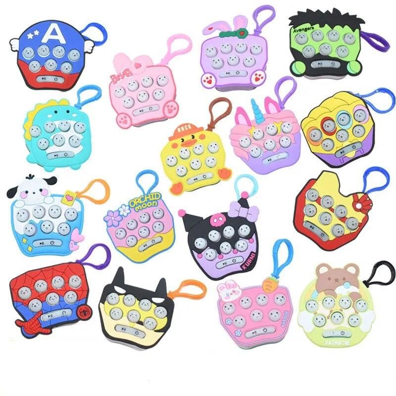 New mini keychain pinch toy game machine puzzle decompression