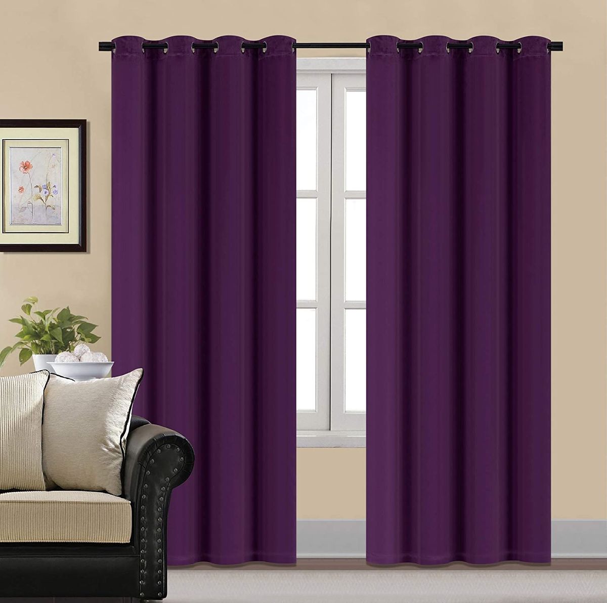 Velvet For The Bedroom Living Room The Curtains Drapes Home Decor On The Window Door  Purple Hooks