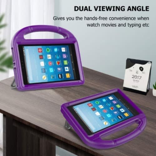 Fire Hd 8 Tablet With Alexa - 8" - 2GB RAM - 32GB ROM + Purple Box Proof Case