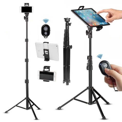 Tripod Stand For Camera, Phone, Tablet And Ipad Device With Remote