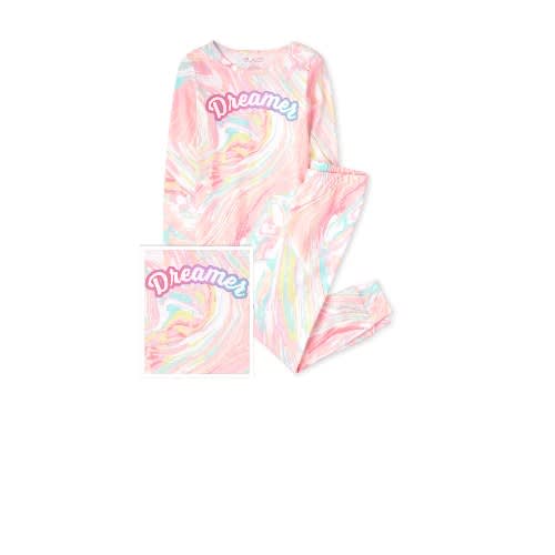 Girls Dreamer Rainbow Splash Snug Fit Cotton Sleepwear