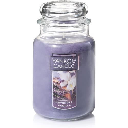 Lavender Vanilla Large Jar Single Wick Candle - Purple