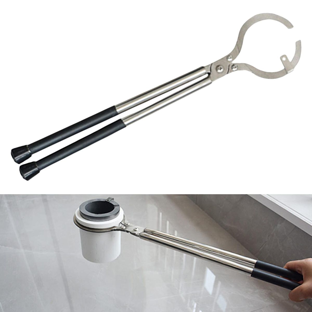 Crucible Tongs  Furnace Melting 385mmx88mm For 2kg