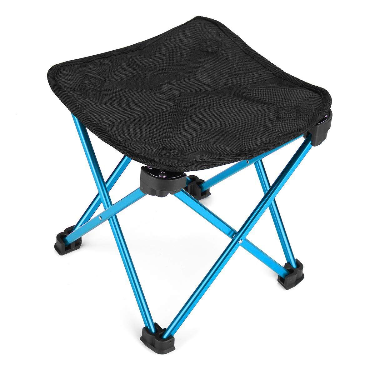 Lightweight Folding Camping Chair Portable Outdoor Hiking Seat Medium Size Blue Medium