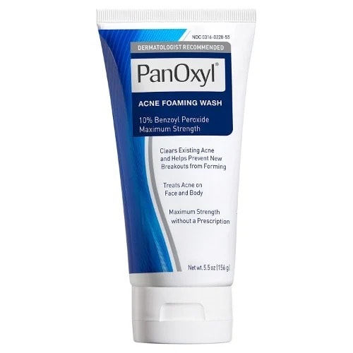 Panoxyl Acne Foaming Wash- Benzoyl Peroxide 10% - 5.5 Oz