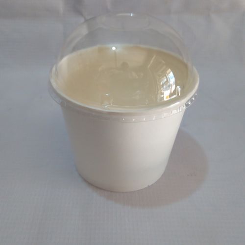 50 Pieces Paper Ice Cream Cups With Dome Lids
