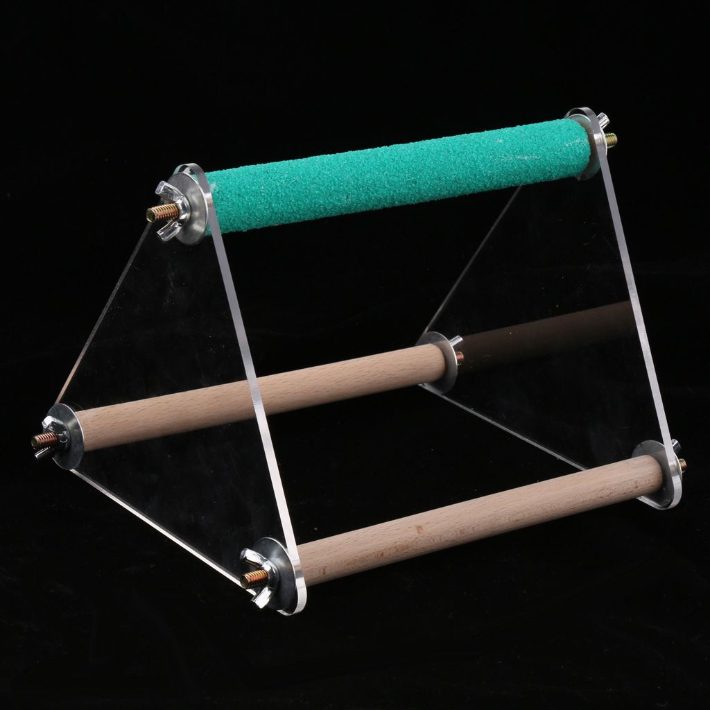 Parrot Cage Perch Wooden Platform For Birds With Natural Hardwood