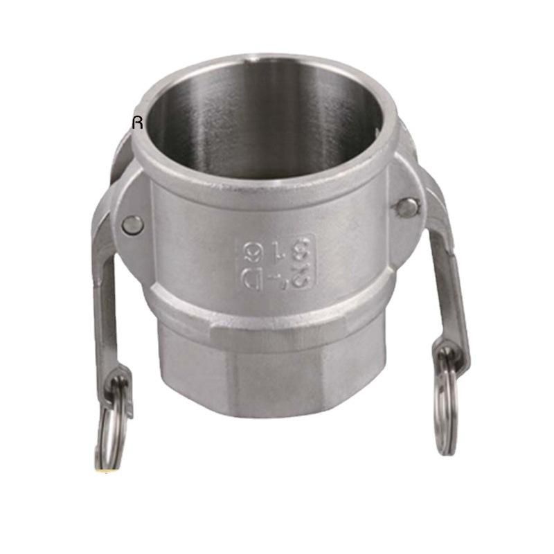 304/316 Stainless Steel Quick Connector Oil Accessories External Teeth Female End D-Type Quick Installation D-Type Connector