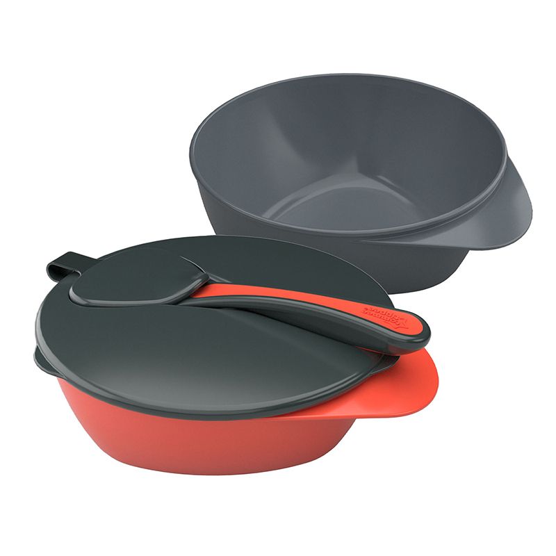 2 Feeding Bowls With Spoon And Lid