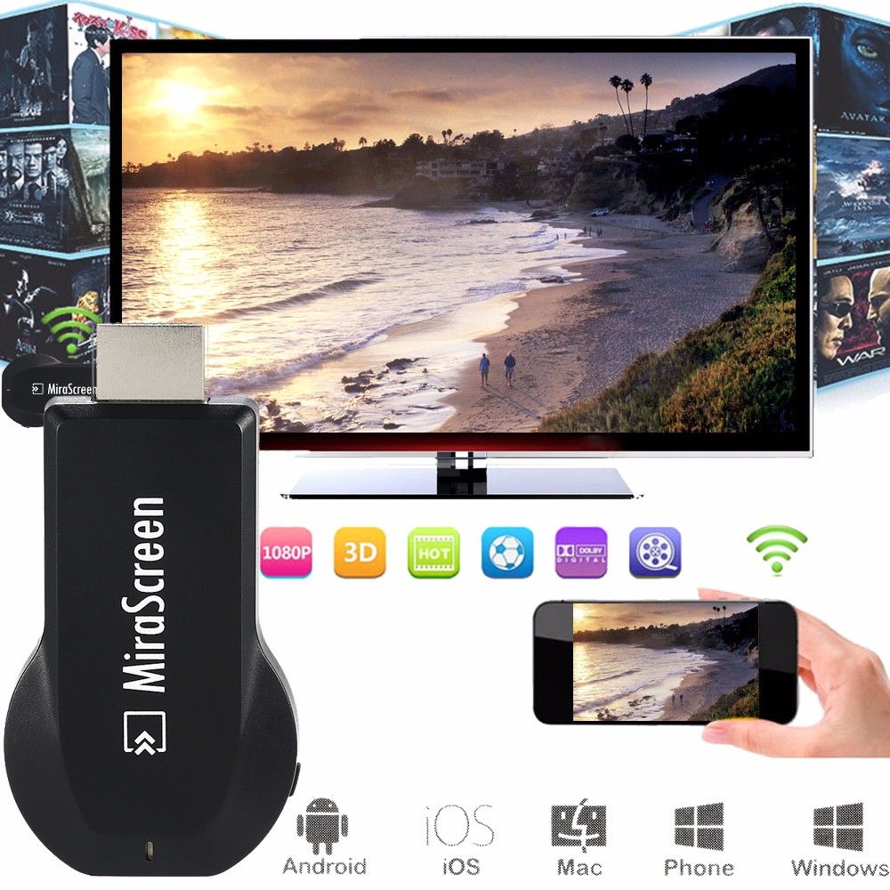 Wifi Hdmi-Compatible Tv Stick Smart Tv Av Wireless Adapter