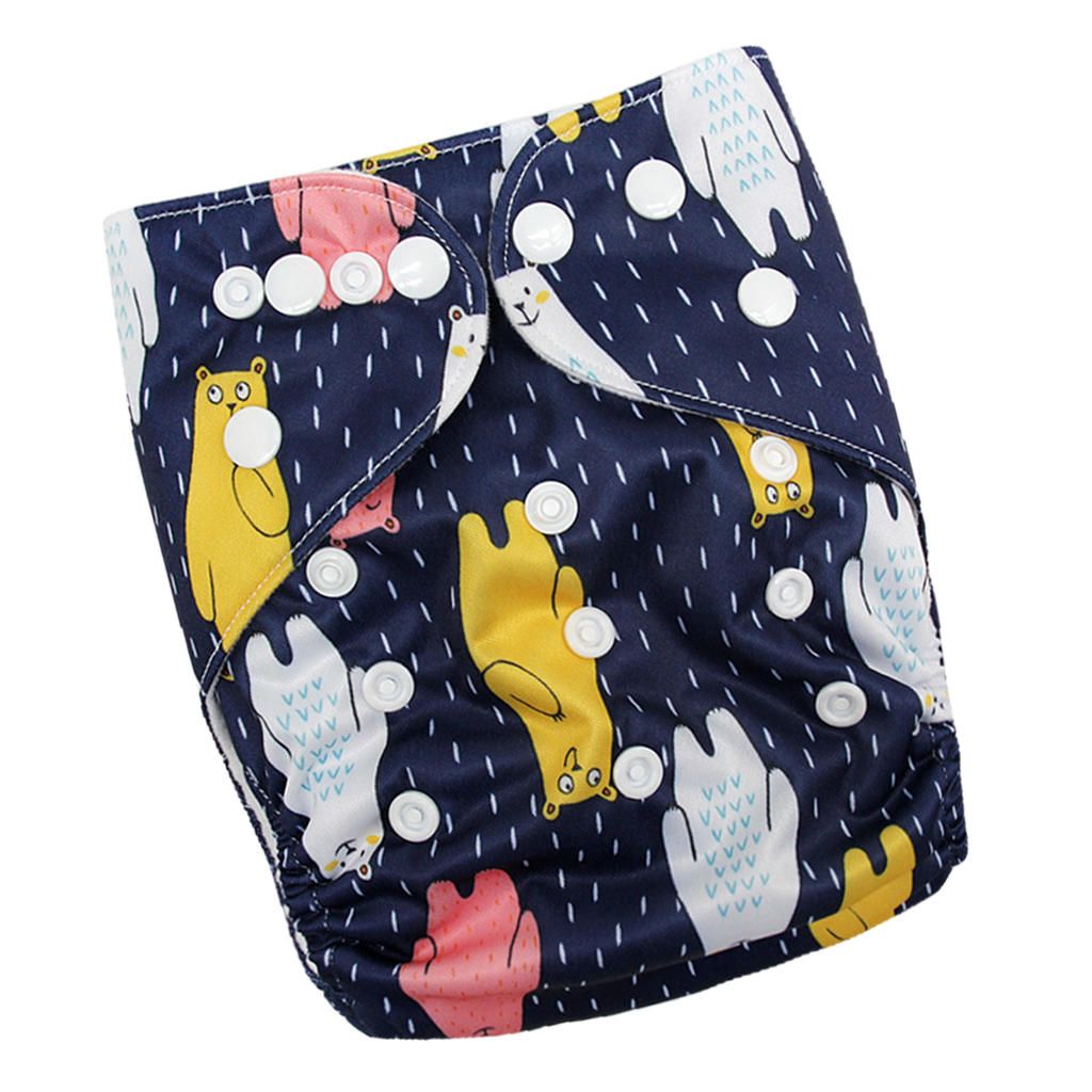 Reusable Baby Cloth Diaper Soft Washable For 3-15kg Babies Shower P21