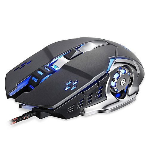 Koaisd Computer Accessories Wired LED Light Optical 1600DPI Gaming Mute Mouse Mice For PUBG
