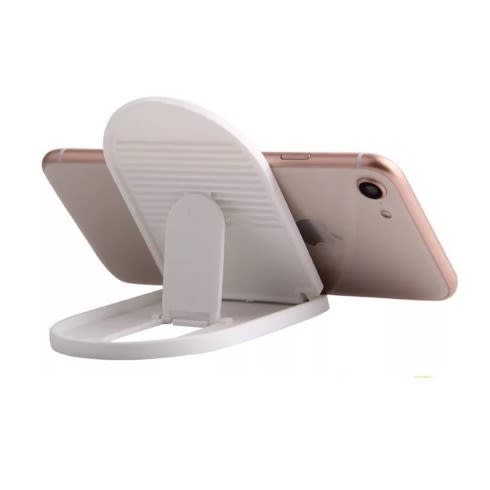 Adjustable Folding Stents Tablet And Phone Holder - White