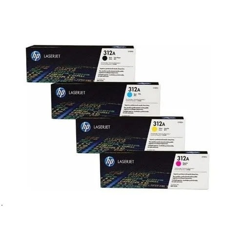 Set Of 4 312a Toner Cartridge - Black, Cyan, Magenta And Yellow