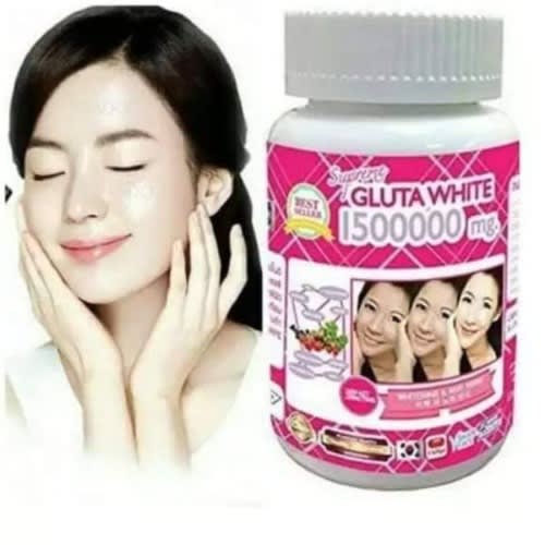 Gluta White Glutathione 1500000mg Skin Lightening & Anti-ageing Caps