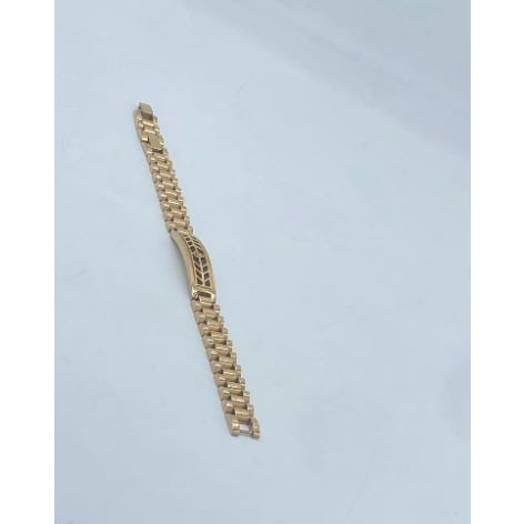 Pattern Ski Rose Gold Men's Link Bracelet 20cm