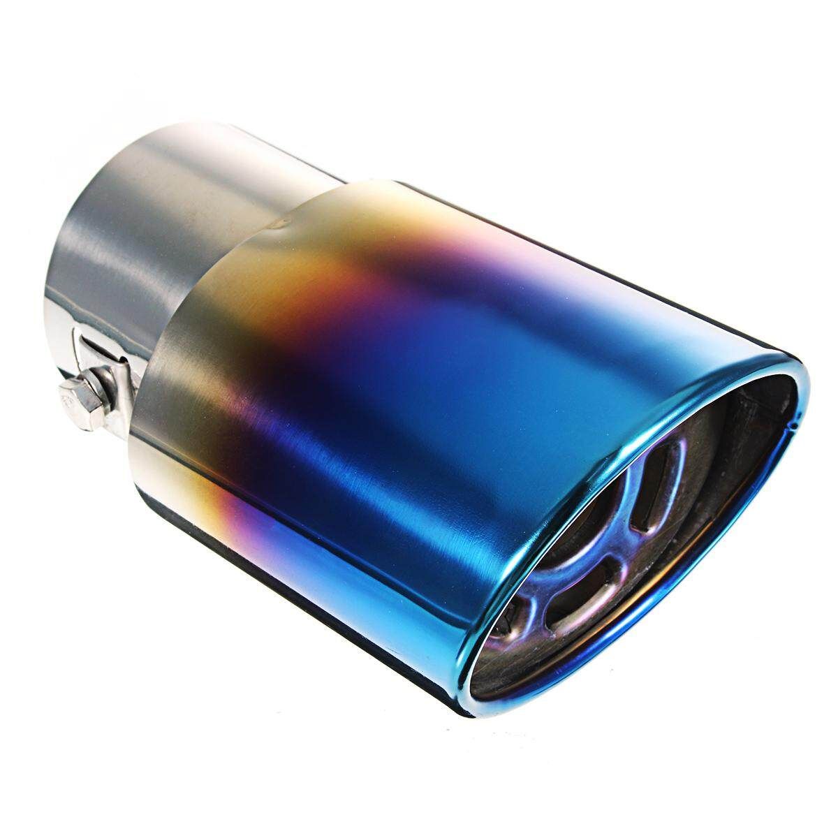 Universal Car Exhause Muffler Stainless Steel Pipe Modified Car Rear Tail Throat Liner Accessories