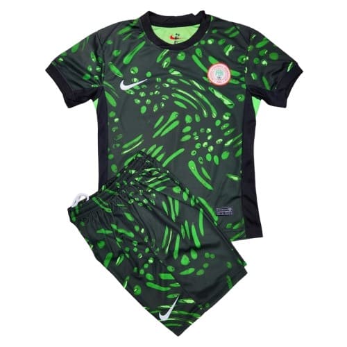 Kids Nigeria 2024 Away Jersey - Top  Shorts