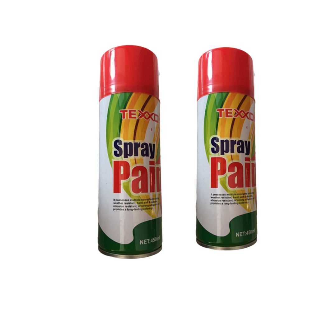 TEXXON Spray Paint(santana Red 2pcs)
