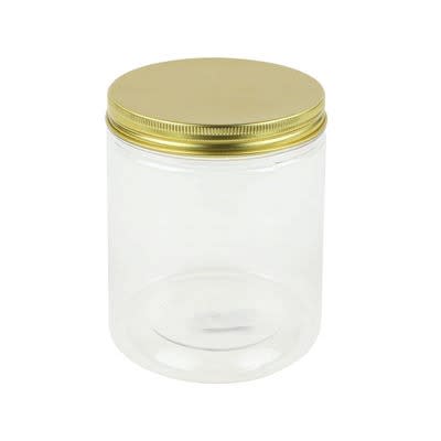 6Pieces Clear Plastic Pet Jar For Storage - 500ml