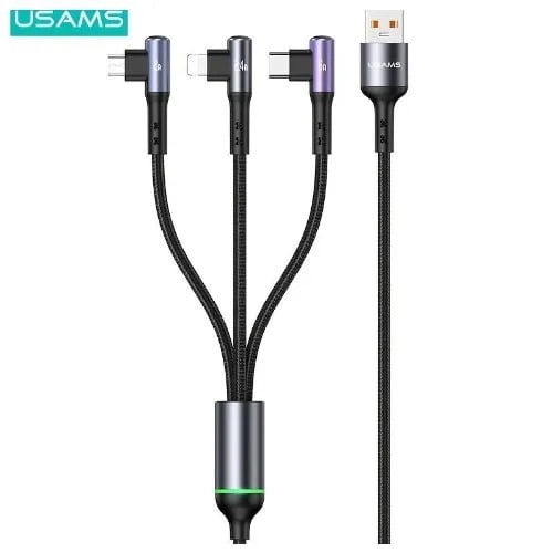 Right Angle Charging & Data Cable -3 In 1 -66w