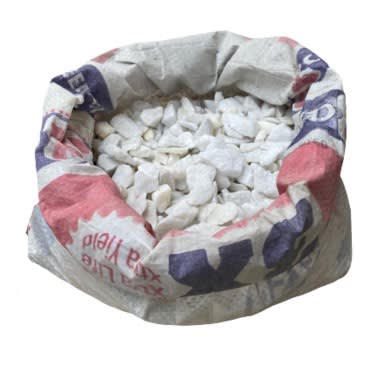 Landscapingmulti Purpose Rough Edge White Natural Gravel - 125kg
