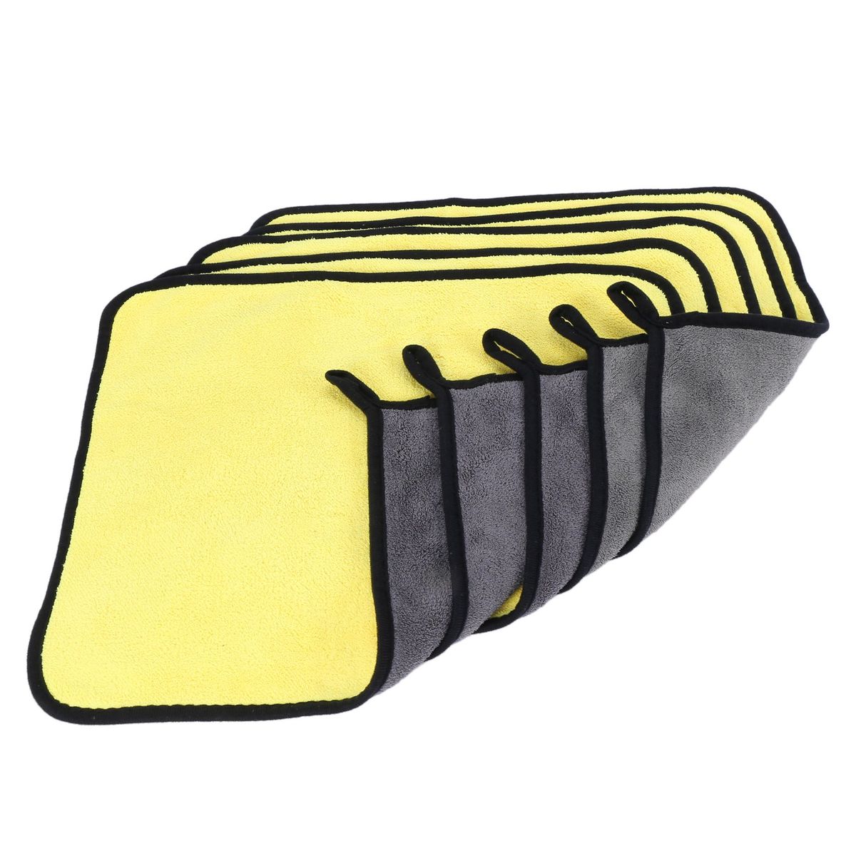 5 Pcs Car Wash Microfiber Towels Super Thick Plush Cloth