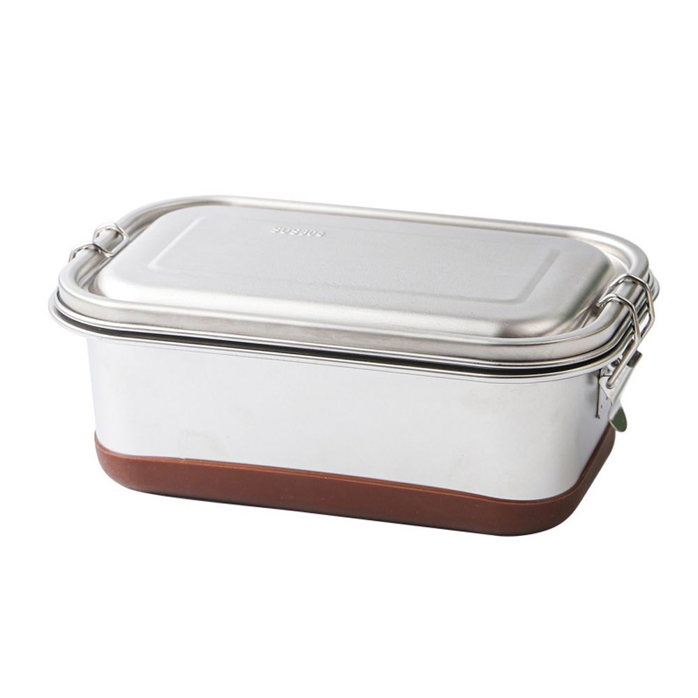 304 Stainless Steel Lunch Box Double Layer 3 Compartments