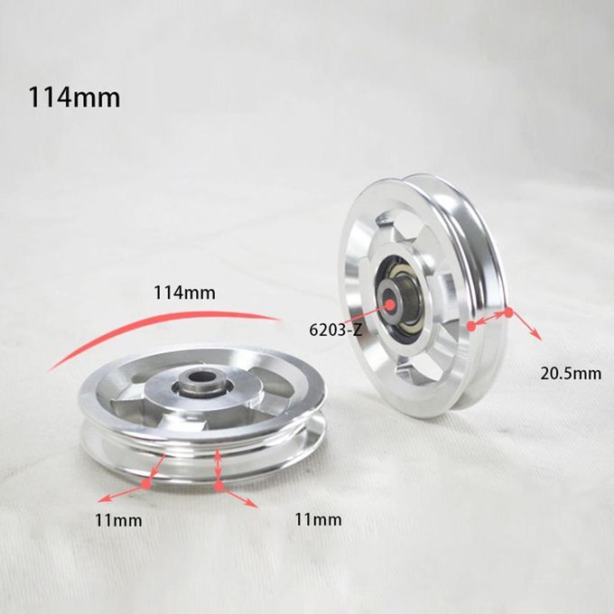 Alloy Pulley Wheel Single Wheel Rope Lifting U Groove Roller Traction