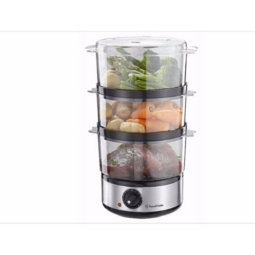 Versatile Three-tier Fish And Vegetables Turbo Steamer - 400w