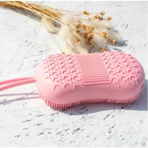Soft Silicone Bath Brush - Pink