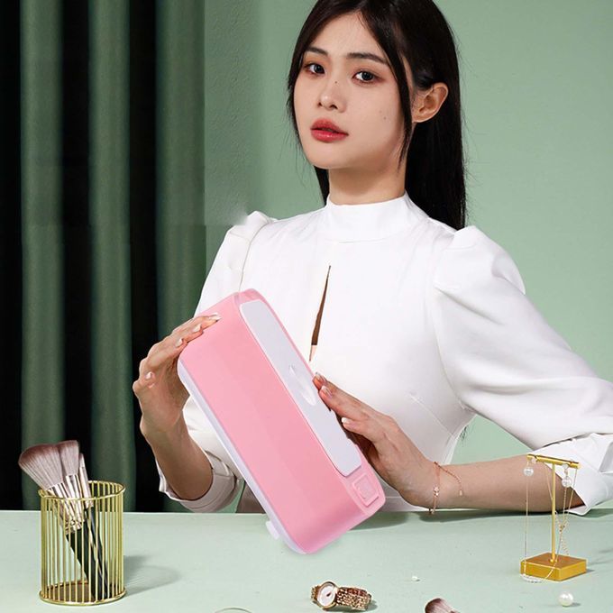 Portable  Jewelry Cleaner 400ml For Watches White Pink