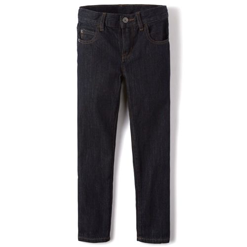 Boys Basic Skinny Jeans - Dark Rinse Wash
