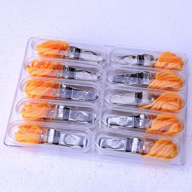 10pcs Referee Metal Whistle Stainless