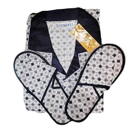 Men's Pyjamas Set With Footwear - Blue