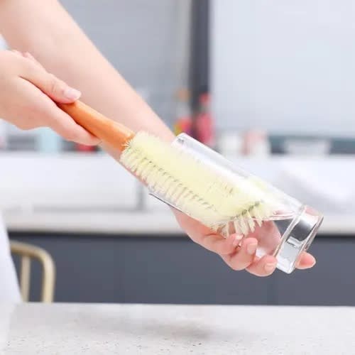 Long Handle Glass Bottle Brush