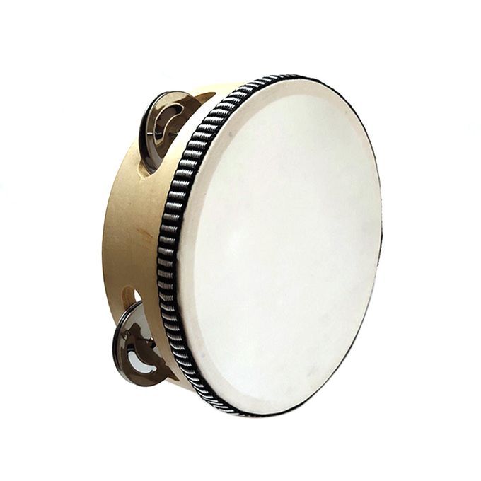 Musical Tambourine Drum Round Percussion Gift For KTV Party
