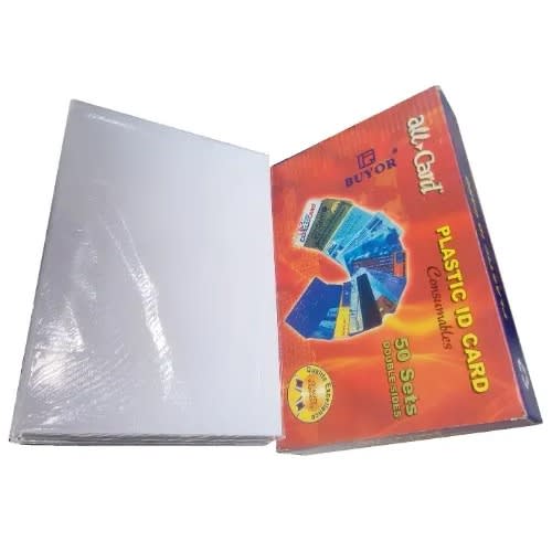 Buyor Plastic ID Card Consumable - 50 Sheets