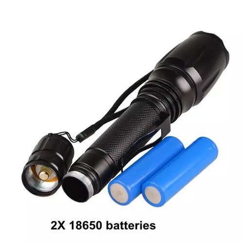 Tactical Security Waterproof Rechargeable Flashlight - 2pcs