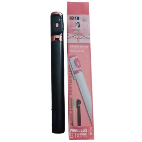 5.5FT Extendable 3 In 1 Selfie Stick With Bluetooth Remote Shutter For Android & iPhone