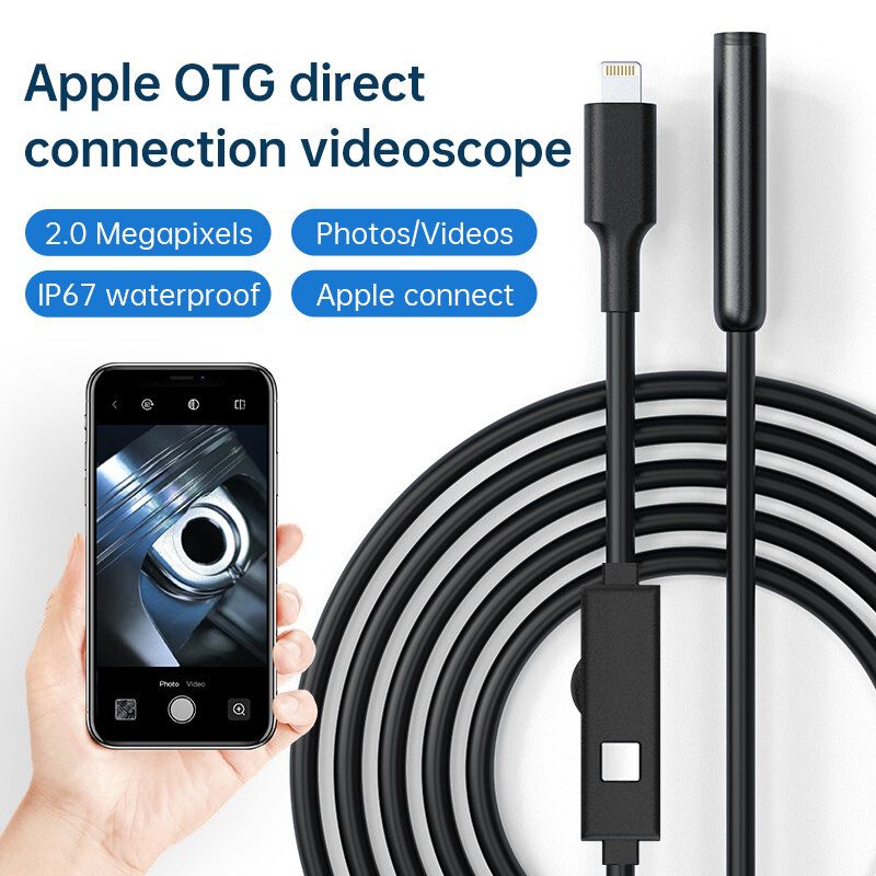 8.0mm 1/5/10M Endoscope High-Definition Industrial Pipeline
