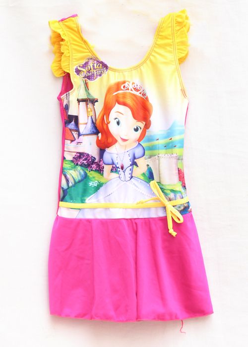 Girl's Sofia The First One Piece Swim Dress