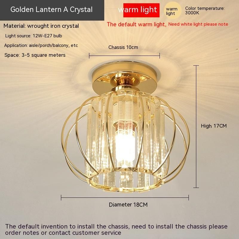 Nordic crystal ceiling lamp