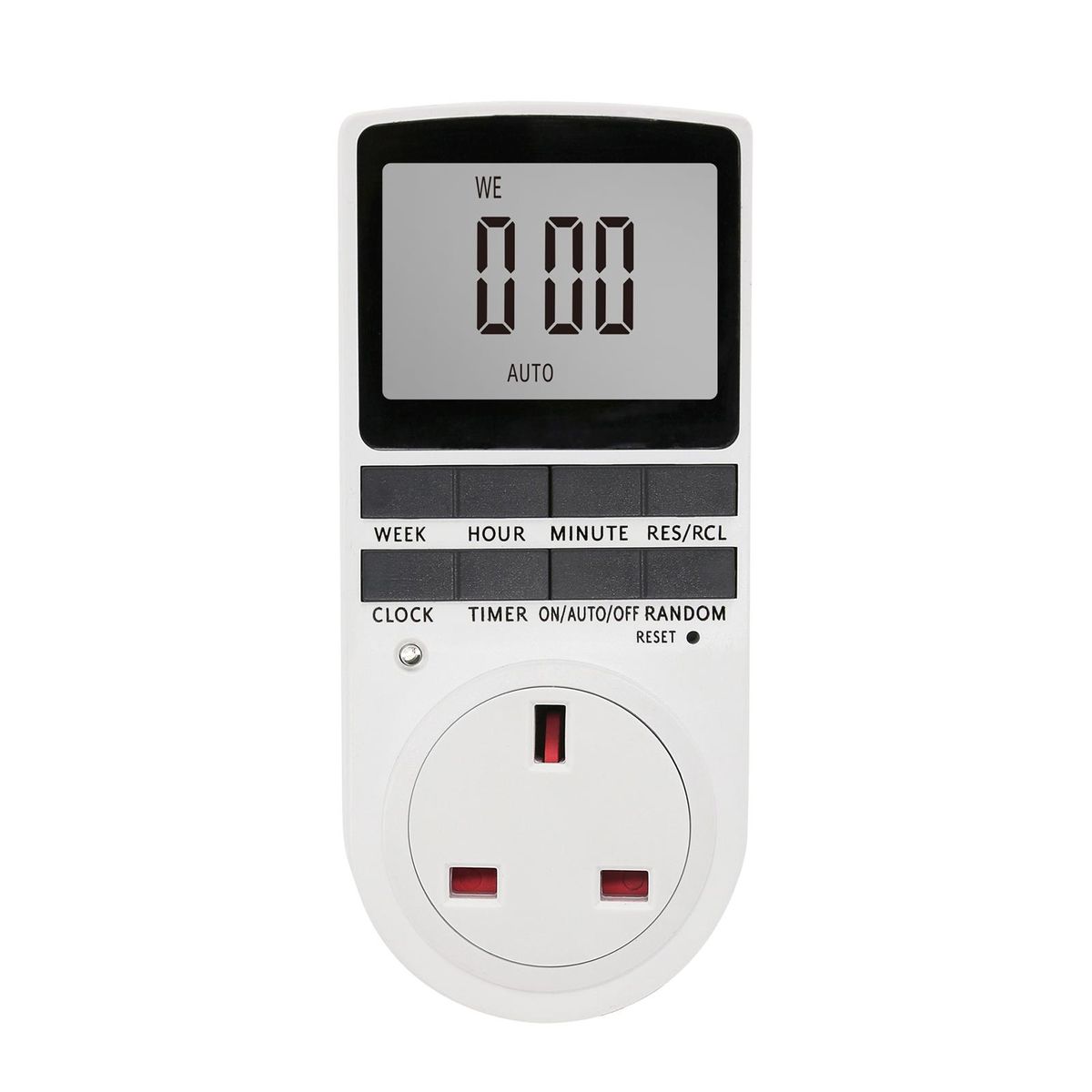 Digital Timer Switch Socket Digital Electronic Timer Switch LCD Display Plug-in Programmable Time Switch Energy Saving Intelligent Electronic Timing Socket