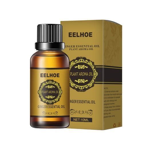 Ginger Oil Natural Essential Oils For Stomach Fat Reduction- 30ml x4Pieces