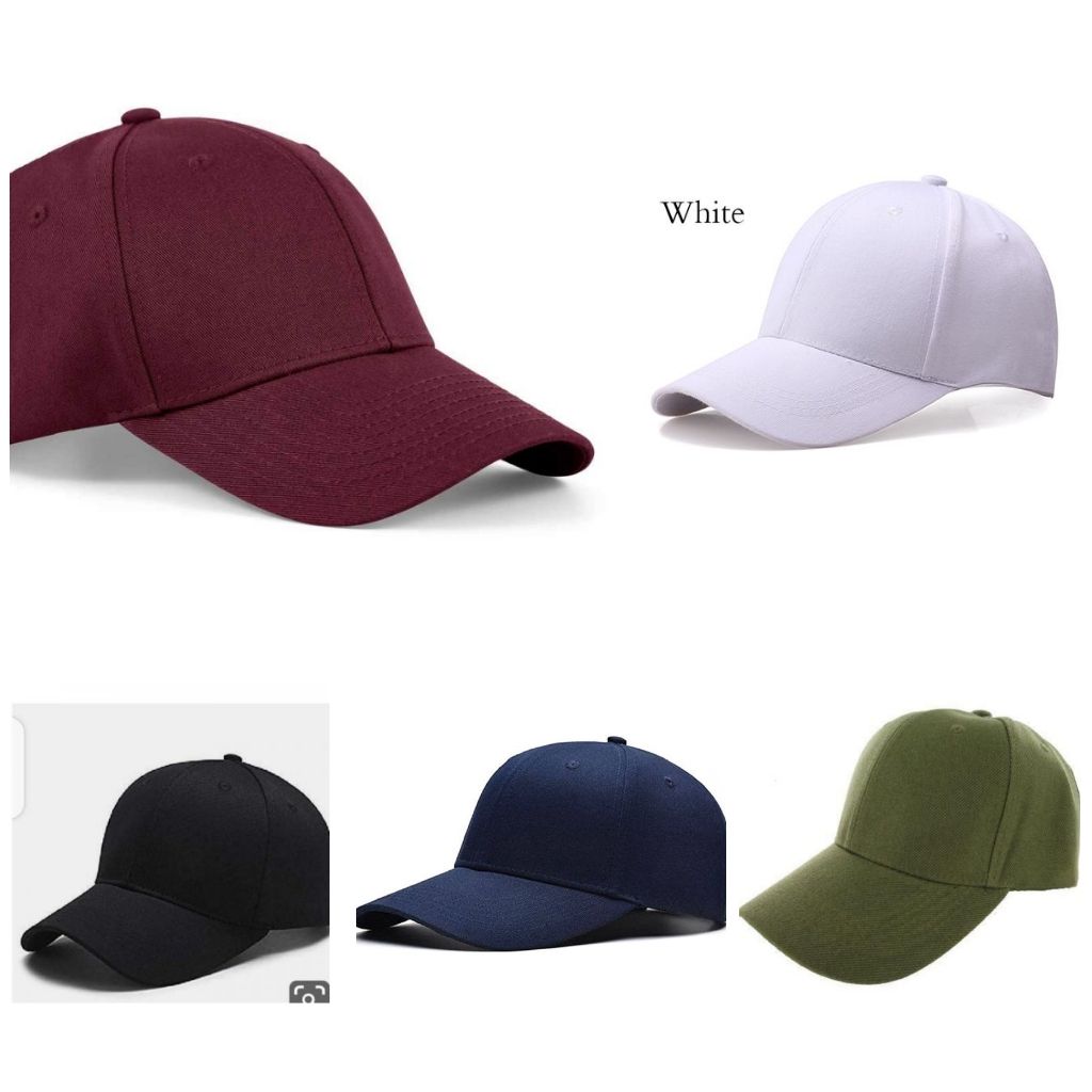 5in1 Pieces Unisex Face Caps- Wine, White, Black, Navy Blue,olive Green
