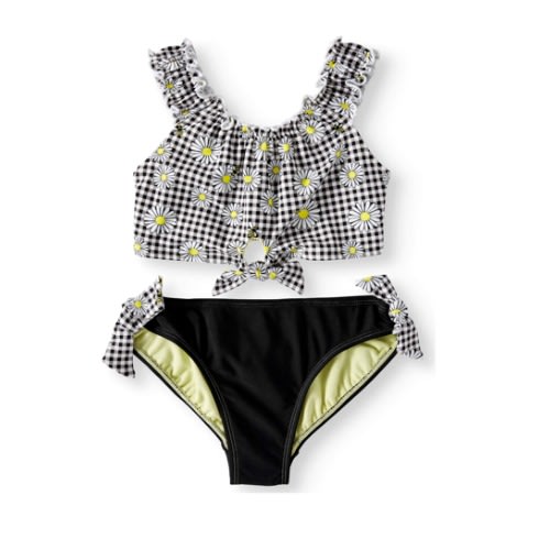 Girl Sunflower Tankini Swimming Suit - Swimsuit