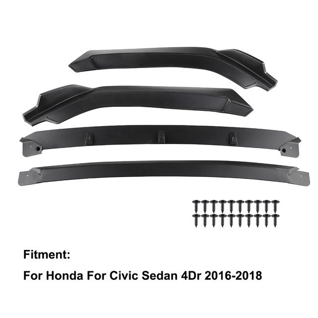 Front Bumper Lip Car Splitter Diffuser Lip Body Kit Spoiler